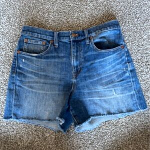 Madewell High Rise Denim Shorts Size 28